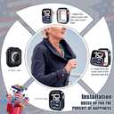 2 x top4cus 46mm Case Soft Flexible Lightweight Anti-Scratch Overall Protective 46mm Iwatch Cover Case Shiny Shockproof Bumper Compatible with Apple Watch Series 11/10 - Deep Blue