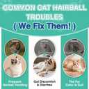 Cat Hairball Remedy Treats, 150 Soft Chews Cat Hair Ball Treatment Furball Control Relief Helps Eliminate and Prevent Hairballs for Indoor Cats Supports Skin and Coat Digestion Chicken Flavor, Best By 01/21/2028