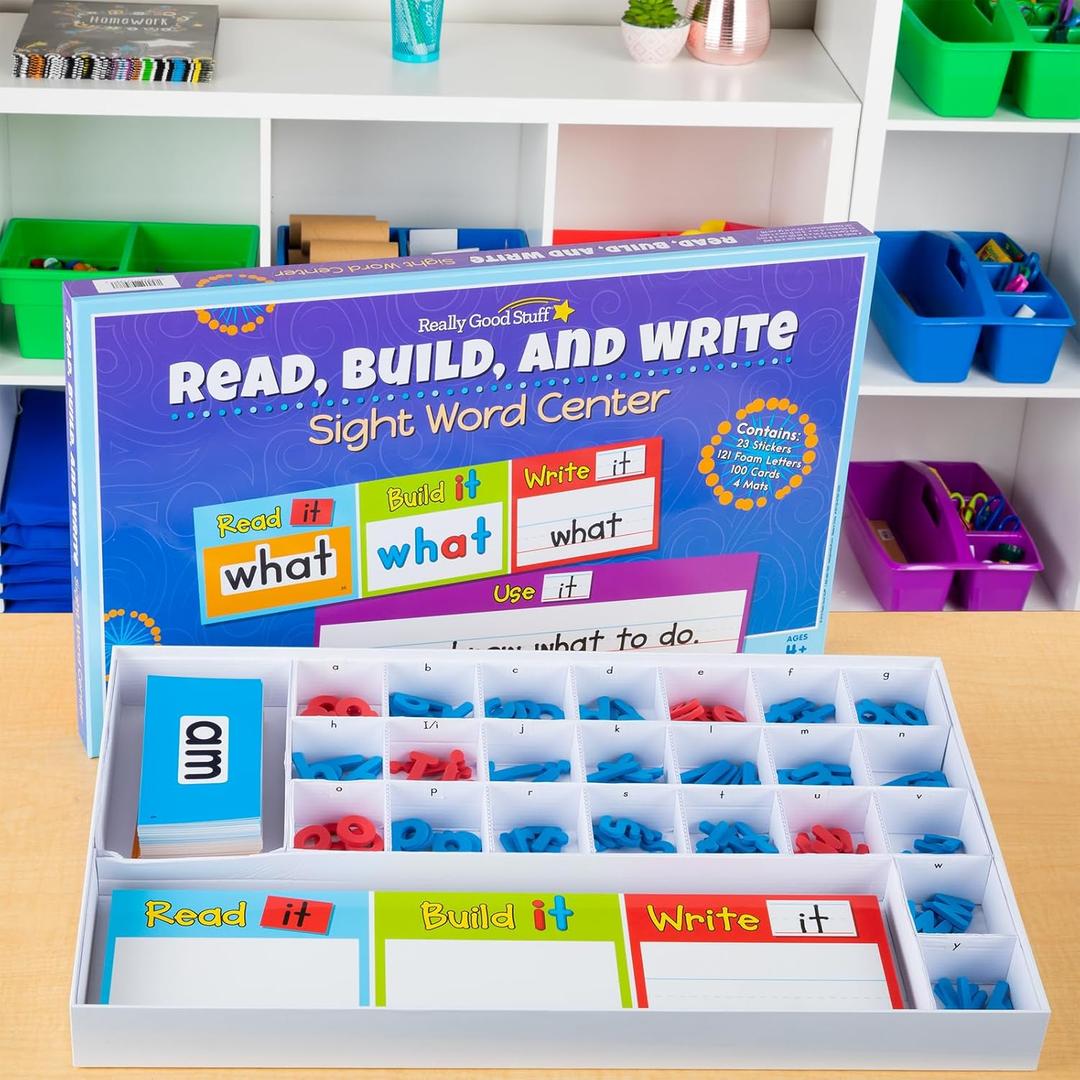 Really Good Stuff Read, Build, and Write Sight Word Activity Center