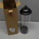 Straw Holder for Standard Size Drinking Straws, Acrylic Plastic Straw Dispenser for Counter with Lid Black(Straws Not Include) (Pack of 1)