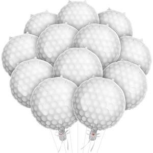 12 Pcs Golf Balloons 18 Inch Golf Foil Balloons Sports Mylar Balloon for Golf Birthday Party Decorations