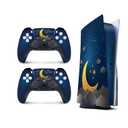 TACKY DESIGN PS5 Skin Clouds Skin for Playstation 5 skin Console and 2 controller skin, PS5 cover Vinyl 3M Decal Stickers Full wrap Cover (Disk Edition)