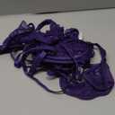 Lilosy Sexy Choker Floral Lace Scallop Sheer Underwire Push Up Garter Belt Lingerie Set 3 Piece (Small, Purple)