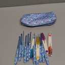 Blingcute Ergonomic Crochet Hooks Set  12 Sizes (2.0mm8.0mm), Soft Grip Handles with Smooth Aluminum Needles, Portable Case, Comfortable Crochet Kit for Long-Time Crocheting & Arthritic Hands (Blue)