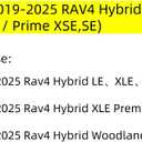 EKR Rav4 Seat Covers Custom Fit for Toyota Rav4 (Only Hybrid) 2019-2025 LE,XLE,XLE Premium,Limited,Woodland Edition, Leather Car Seat Cover Full Set for SUV Faux Leather(Beige)