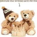 Teddy Bears Bulk 12 Packs Teddy Bear Stuffed Animal Plush Toys Kid Girlfriend,13.5 Inches Light Brown Stuffed Bears for Christmas Valentine's Wedding Party