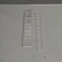 Malldii 9.5 Large Acrylic Straw Holder for Cabinet Door - Reusable Tumbler Straw Organizer Storage, Small Kitchen Accessories Container, Ultra Sticky Cupboard Door Mounted (Transparent)