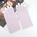 3 x Medsuo UV Gloves for Gel Nails Professional UPF50+ UV Protection Gloves for Driving Cycling Fishing Running (Purple)