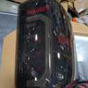 Animated Starting Sequence LED Tail Light Assembly, Compatible for 2014-2018 Chevy Silverado 1500 2500HD 3500HD, 2016-2018 GMC Sierra 3500HD, Taillight Brake Lamp (Full Housing with Integrated Bulbs)