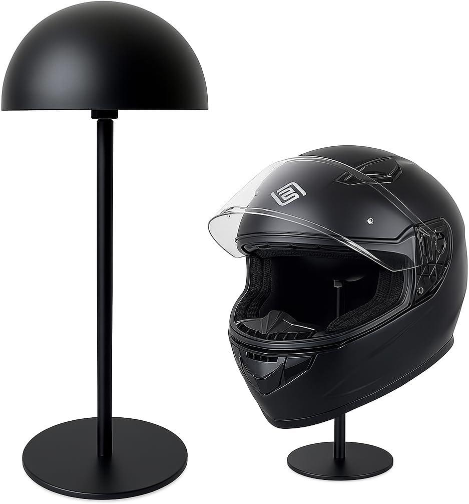Helmet Stand - Metal Rotation Stand for Motorcycle, Caps, Hats & Rugby Helmets (half ball*1)