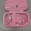 Canboc Case for Canon PowerShot G7X Mark III Digital Camera, 1* Hard Carrying Case + 1* Soft Silicone Cover with Removable Lens Cover, Pink (Case Only)