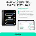 ESR 2 Pack Armorite Screen Protector for iPad Pro 13 Inch M5/M4 (2025/2024), Military Grade Protection, 9H Hardness Tempered Glass Film with UltraFit Tray, HD Clarity, Dust and Bubble Free