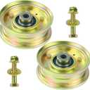 2 Pack 756-04224 Idler Pulley Replaces 756-04224 Flat Idler Pulley, 756-0981A, 75604224, 756-0981B, 756-0981, 756 04224, 112-3687 for Cub Cadet LT1050, LT1042, LTX 1045, LT1045, LT1046 Decks