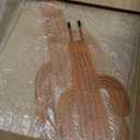 2pcs Metal Cactus Outdoor Decor,Metal Plants Prickly Pear Cactus,Desert Steel Yard Art, Garden Decor、Lawn Decoration