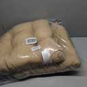 Aoodor 19" x 19" x 5" Tufted Outdoor Chair Cushions, Water Resistant & Fade Resistant Polyester Dining Chair Pads with 2 Straps for Patio Furniture, Set of 2