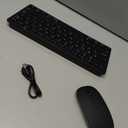 Wireless Bluetooth Keyboard and Mouse Set, Portable Slim Silent Cordless Keyboard and Mouse Combo Compatible with iPad/Mac/MacBook/Android/Windows/PC/Computer,Black