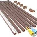 Yecaye Cord Hider, 113in Cord Covers for Wires on Wall, One-Cord Cord Organizer, Easy Install Cable Management Kit, Cable Cover Home Office, W0.59in H0.4in, Cherry