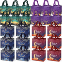 24PCS Ramadan Mubarak Reusable Gift Bags, Assorted Sizes, Treat Bags with Handles, Ramadan Mubarak Party Bags, Multifunctional Non-Woven Eid Bags for Gifts Wrapping, Ramadan Kareem Party Supplies