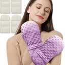 Microwavable Therapy Mittens with Arthritis Compression Gloves,Moist Heat Therapy Relief for Hands and Fingers of Stiff Joints, Trigger Finger, Inflammation, Raynaud's, Carpal Tunnel (Lavender)