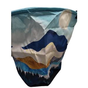 Mountains Moon Nature Scenery Laundry Baskets,Laundry Hamper,Storage Basket with Handles for Bathroom Bedroom College Dormitory Living Room Nursery Organizer 16"x20.8"