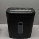 Basics 8-Sheet High Security Cross Cut Paper and Credit Card Shredder with P-4 Security, Auto Shut-off, Black