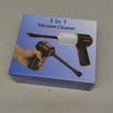 Air Duster - Computer Vacuum Cleaner - for Keyboard Cleaning- Cordless Canned Air- Powerful - Energy-Efficient(Air-01) (Black)