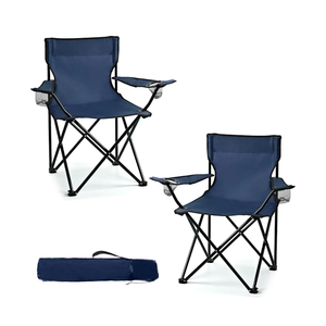 2 Pack Lightweight Camping Chairs for Adults & Teens, 250LBS Capacity Foldable Portable Chairs with Carry Bag, Compact Design for Camping, Beach, Picnics, and Outdoor Events