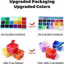 HIMI Gouache Paint Set, 36 Colors x 12ml Twin Jelly Cup Design with 3 Paint Brushes and a Palette in a Carrying Case Perfect for Artists, Students, Gouache Opaque Painting
