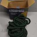 150 ft Flexible Garden Hose, Water Hose for Outside with 10 Spray Nozzles, Brass Connector, Leak-Proof, Green