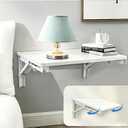 Folding Wall Desk for Small Space, 21.7Inches Wooden Floating Table