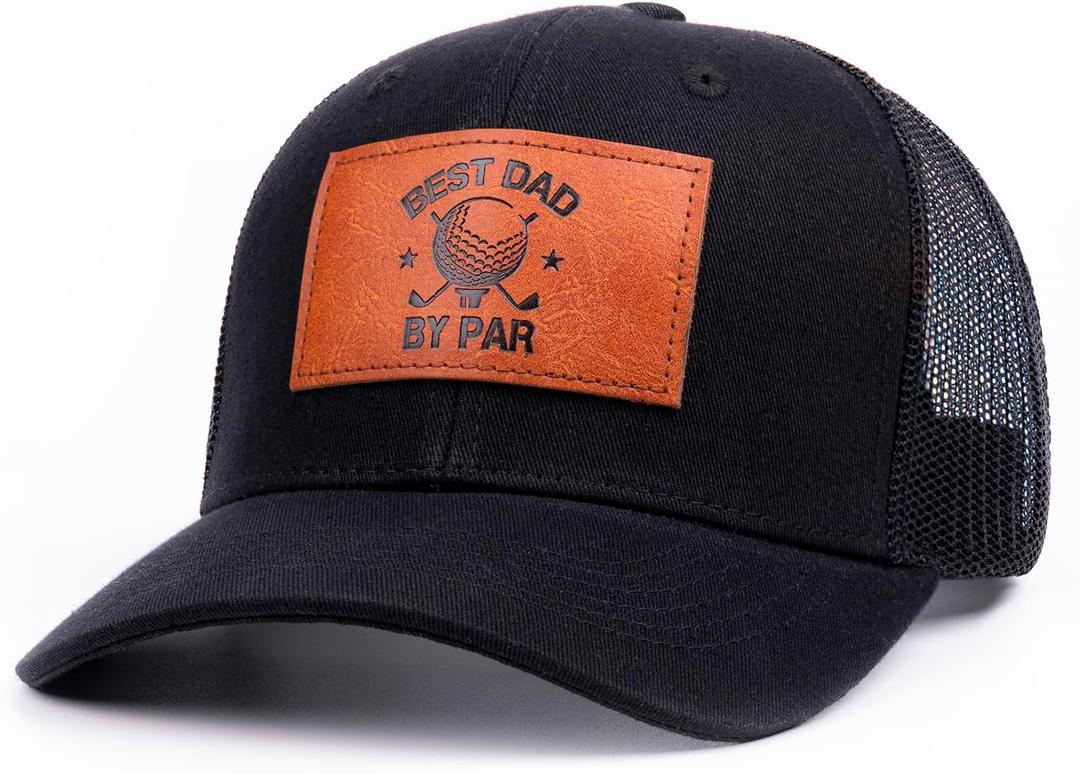 KOLWOVEN Best Dad by Par Golf Hat, Gifts for Men, Perfect for Fathers Day, Birthday, or Dad Gifts from Daughter and Son (One Size)