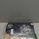 White Snowflakes Black Pee Pads for Dogs, 3-Pack Washable Puppy Pads Reusable Dog Pee Pad Non-Slip Training Pads for Potty, Crate, Bed, 20x24in