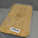 LARS NYSM Bread Box I Metal Box for long lasting freshness I Bread Bin with bamboo lid usable as cutting board I 13.4x7.3x5.3In (Pure White)