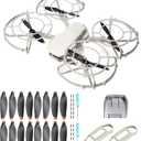 360 Mini 2 Propeller Guard+16Pcs Low-Noise Propellers and Quick-Release Blades Props+Gimbal Protector Cover+1Pair Propellers Holder for DJI Mini 2/Mini 2 SE/Mini SE/Mini 4K Drone Accessories