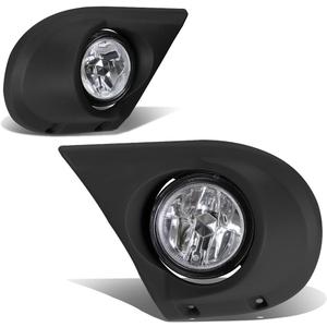 Auto Dynasty Fog Lights Assembly Compatible with 2003 2004 2005 Honda Pilot Front Bumper Driving Fog Lamps w/Bezel, Driver and Passenger Side, Clear Lens