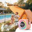 Mini Karaoke Machine for Kids with 2 Wireless Mics,TOP Singing Toys Birthday Gifts Ideas for Girls Ages 3,4,5,6,7,8,9,10,11,12+ Years Old,Great Gift Ages Girls,Boys Trend Party