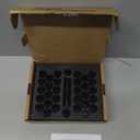 32pcs M14x1.5 Lug Nuts Spline Black, 14x1.5 Aftermarket Wheel Lug Nuts for F150 F250 F350 Silverado Sierra Ram 2500 3500 with 1 Socket Keys Long Extended