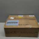 Furologee TV Stand for TVs up to 55 Inch, Entertainment Center with Open Storage Shelves, Media Console Table with Soundbar Shelf for Living Room, Bedroom, Black Oak