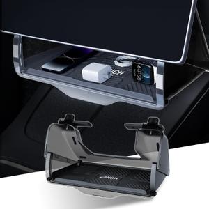 Zanch Tesla Model Y Juniper Under Screen Storage, [Hidden Design, Smarter Install], Center Console Organizer Tray Designed for Model Y (2020-2026), New Model Y Juniper Accessories 2025,2026