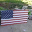 Pkqon Large American Flag Stencil Star Stencils for Painting 50 Stars Military Template for Flag Patriotic Wood Burning Stencils for Spray Painting on Shirt Project Crafts Wooden (Flag one)
