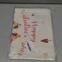 Happy Valentines Day Table Runner Cardinal Bird Love Hearts Kitchen Dining Table Holiday Anniversary Indoor Home Party Decorations 13x72 Inch