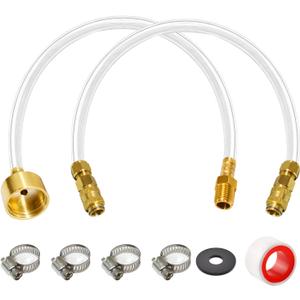 Seastar Hydraulic Steering Bleed Kit, Leak-Proof Quick-Connect Marine Bleeder Tool, Upgraded Cap for Clean Fill & Drain, Compatible with Seastar Hydraulic Steering Systems (Brass style)