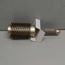 AIMIKE Round Hair Brush, Nano Thermal Ceramic & Ionic Tech, 2.1 Inch Barrel with Boar Bristles for Enhanced Texture, Golden, Hair Drying, Styling, Curling and Shine + 4 Free Clips