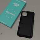 Smartish iPhone 16 Plus Wallet Case - Wallet Slayer Vol 2 [Slim + Protective] Credit Card Holder w/Kickstand - Drop Tested Hidden Card Slot Cover Compatible w/Apple iPhone 16 Plus - Black Tie Affair