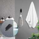 Black Towel Hooks Wall Mounted, SUS 304 Stainless Steel Towel & Robe Hooks, Modern Heavy Duty Wall Hooks Waterproof for Bathroom and Outdoor, Matte Black (2-Pack)