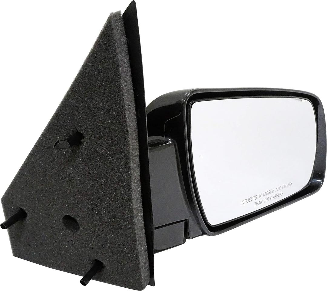 Dorman 955-340 Passenger Side Manual Door Mirror - Folding Compatible with Select Chevrolet / GMC Models, Black, 9.4 Inches