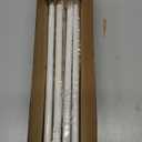 Curtain Rods No Drilling for Windows 30 to 60 Inches, 5/8 Inch Diameter No Drill Small Curtain Rod Set with 3M Adhesive Brackets, White