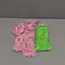 Knitgrip 24 Pcs Pink and Green Hair Scrunchies Witch and Princess Wizard Party Favors Witch Hair Accessories Pink Green Party Favors for Wizard Movie Fan Women Friendship Gifts(Simple Style)