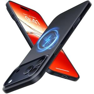 TORRAS Magnetic Slim-Fit for iPhone 17 PRO MAX Case, Ultra-Thin 17 ProMax Phone Case Compatible with MagSafe, Light Anti-Scratch Matte Hard PC Bayer 6.9 inch OriginFit, Matte Black