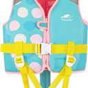 Gogokids Kids Swim Vest Float Jacket for 30-50 lbs 2-6 Years - Toddler Flotaties Swimming Pool Vest for Boys Girls Swimming Learning (Small)